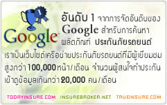 เครือข่ายประกันภัยรถยนต์อันดับ1ของ Google